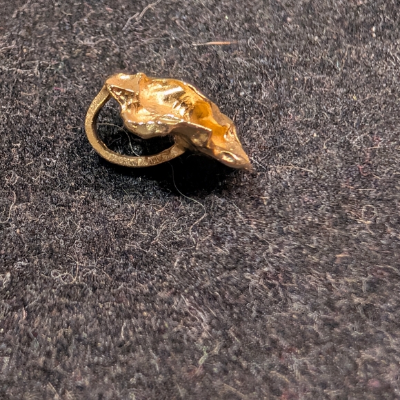 14k Gold Nugget Pendant - Picture 3 of 7